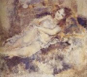 Dancer lean on window Jules Pascin